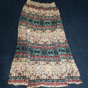 Maurice's Boho Slit Leg Skirt